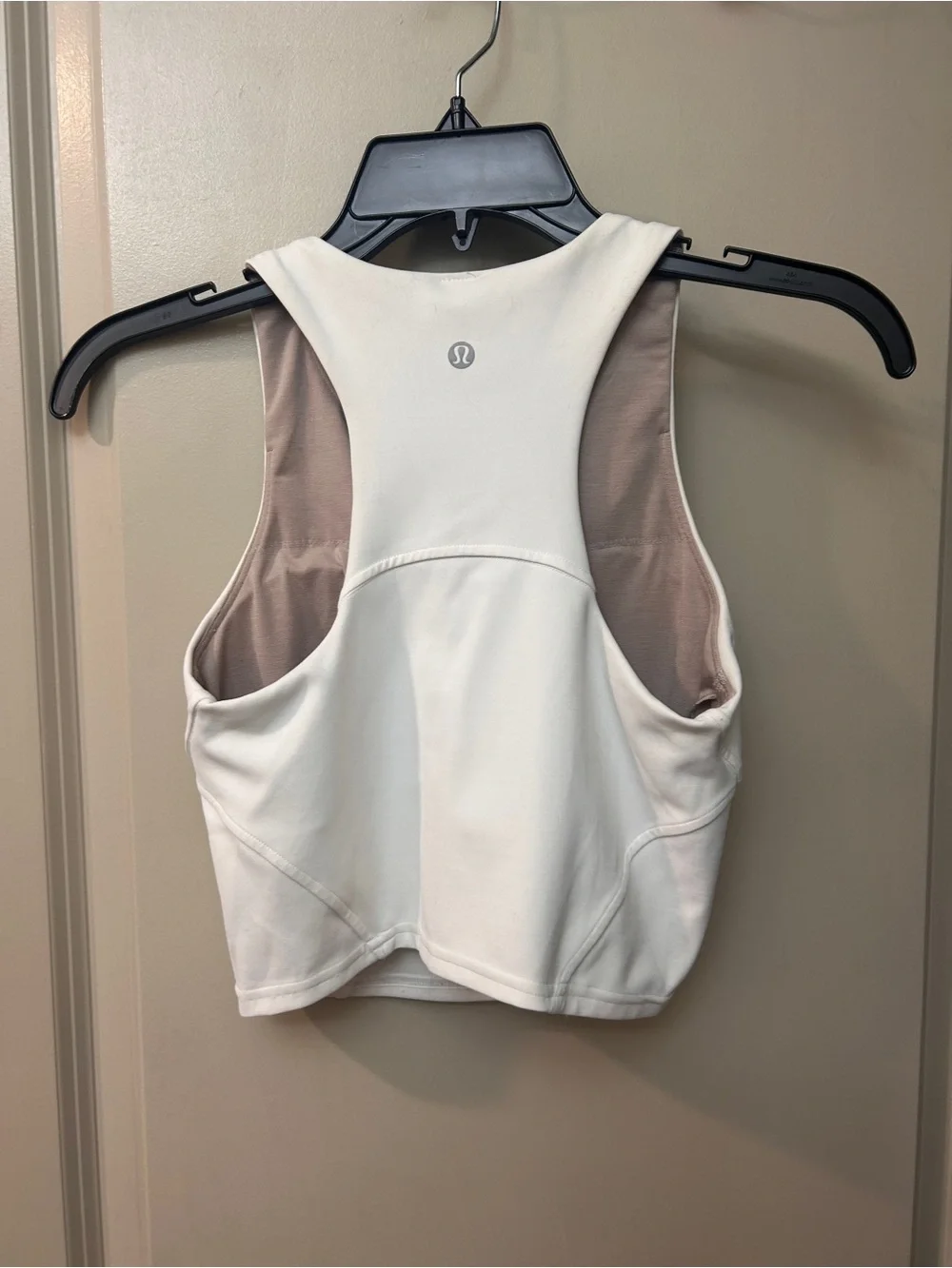 White Lululemon Wunder Train Racerback Tank Top